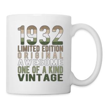 Edition limitée depuis 1932 Anniversaire Millésime 1932 - Mug blanc - blanc - Droite