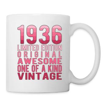 Edition limitée depuis 1936 Anniversaire Millésime 1936 - Mug blanc - blanc - Droite