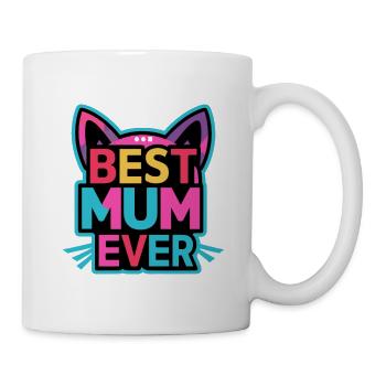 Best Mom Forever - Chat à motif de fête des mères - Mug blanc - blanc - Droite