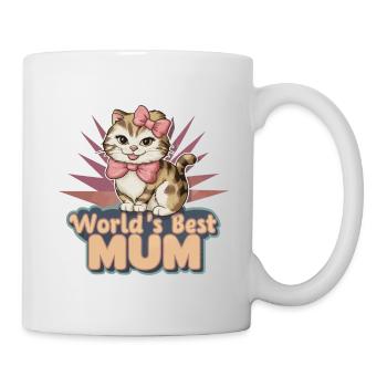 Best Mom Forever - Chat à motif de fête des mères - Mug blanc - blanc - Droite