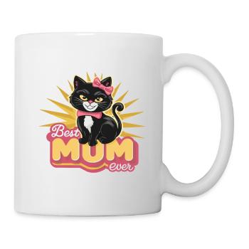 Best Mom Forever - Chat à motif de fête des mères - Mug blanc - blanc - Droite