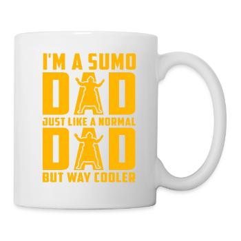 Je suis un père de sumo, tout comme un père normal, mais c’est très cool - Mug blanc - blanc - Droite