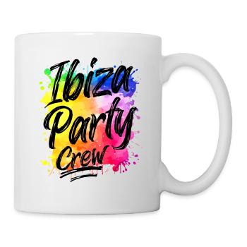 Ibiza Party Crew Bunt Klecks - Tasse - Weiß - Rechts