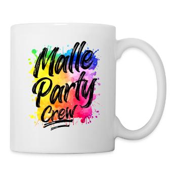 Malle Party Crew Bunt Klecks Mallorca - Mug blanc - blanc - Droite