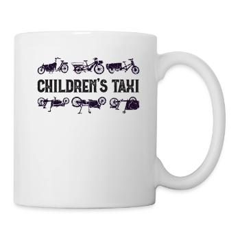 Cargo Kindertaxi Retro Cargo Fahrrad Cargobike - Tasse - Weiß - Rechts