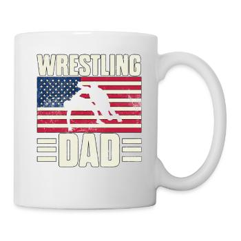 Papa lutteur - Mug blanc - blanc - Droite