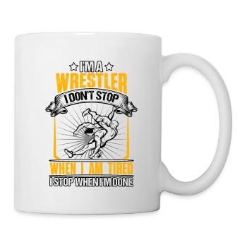 Wrestling Lustiges Zitat - Tasse - Weiß - Rechts