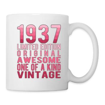 Limited Edition Since 1937 Birthday Vintage 1937 - Mug - white - Right