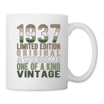 Limited Edition Since 1937 Birthday Vintage 1937 - Mug - white - Right