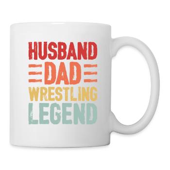 Mari Papa Légende De La Lutte - Mug blanc - blanc - Droite