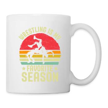 La lutte est ma saison préférée - Mug blanc - blanc - Droite
