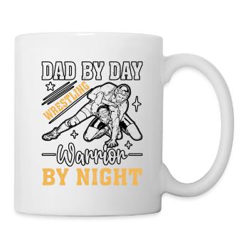 Jour après jour Guerrier de lutte la nuit - Mug blanc - blanc - Droite