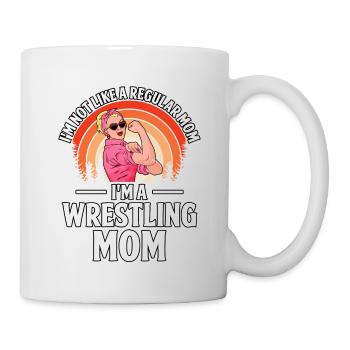 Ich bin nicht wie eine normale Mutter, ich bin eine Wrestling-Mutter - Tasse - Weiß - Rechts