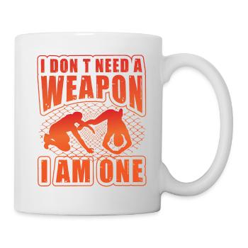 Je n’ai pas besoin d’une arme, j’en suis une - Mug blanc - blanc - Droite