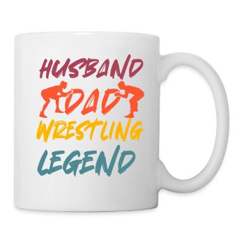 Mari Papa Légende De La Lutte - Mug blanc - blanc - Droite