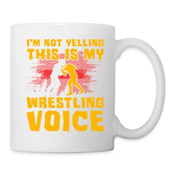 Je ne crie pas que c’est ma voix de lutte - Mug blanc - blanc - Droite