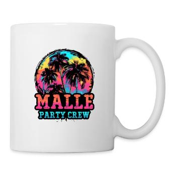 Malle Party Crew - Tasse - Weiß - Rechts