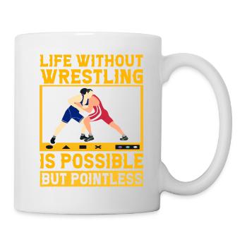 La vie sans lutte est possible mais inutile - Mug blanc - blanc - Droite