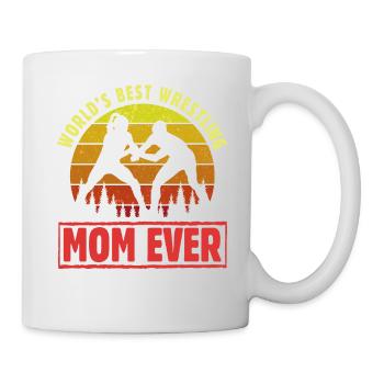 Die beste Wrestling-Mutter aller Zeiten - Tasse - Weiß - Rechts
