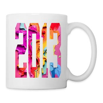 BUNT 13E ANNIVERSAIRE 2013 - Mug blanc - blanc - Droite