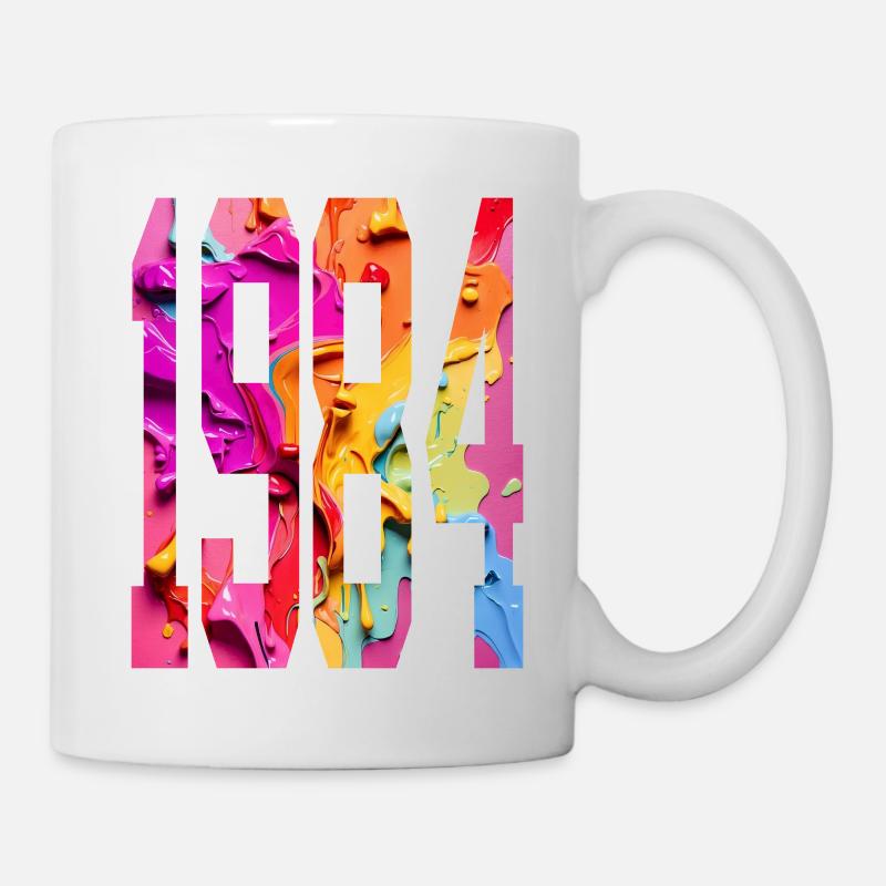 BUNT 42. GEBURTSTAG 1984 - Tasse - Weiß