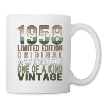 Limited Edition Since 1958 Birthday Vintage 1958 - Mug - white - Right