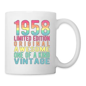 Limited Edition Since 1958 Birthday Vintage 1958 - Mug - white - Right
