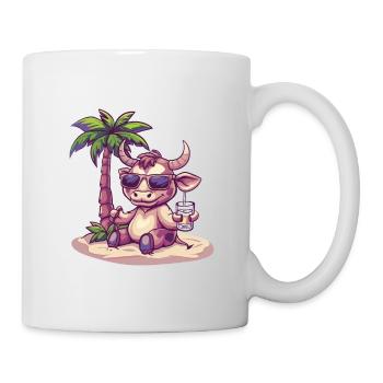 Taurus Summer Beach Vacation - Mug - white - Right