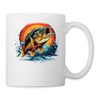 Poisson bar - Mug blanc - blanc - Droite