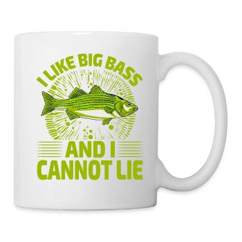Ich mag Big Bass und kann nicht lügen - Tasse - Weiß - Rechts