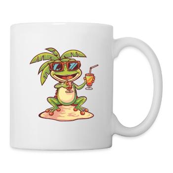 Frog Summer Beach Vacation - Mug - white - Right