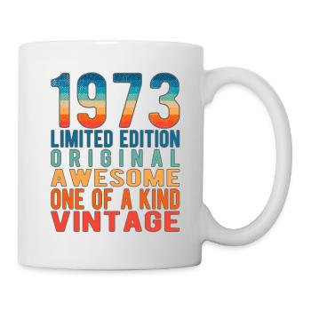 Edition limitée depuis 1973 Anniversaire Millésime 1973 - Mug blanc - blanc - Droite