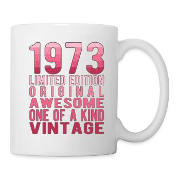 Edition limitée depuis 1973 Anniversaire Millésime 1973 - Mug blanc - blanc - Droite