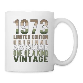 Edition limitée depuis 1973 Anniversaire Millésime 1973 - Mug blanc - blanc - Droite