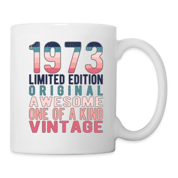 Edition limitée depuis 1973 Anniversaire Millésime 1973 - Mug blanc - blanc - Droite
