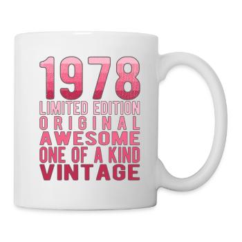 Edition limitée depuis 1978 Anniversaire Millésime 1978 - Mug blanc - blanc - Droite