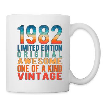 Edition limitée depuis 1982 Anniversaire Millésime 1982 - Mug blanc - blanc - Droite