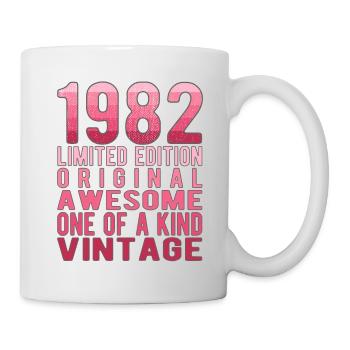 Edition limitée depuis 1982 Anniversaire Millésime 1982 - Mug blanc - blanc - Droite