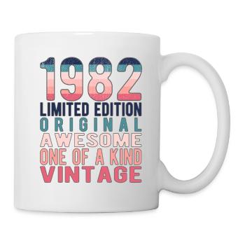 Edition limitée depuis 1982 Anniversaire Millésime 1982 - Mug blanc - blanc - Droite