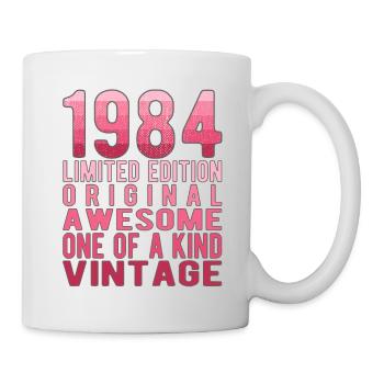 Edition limitée depuis 1984 Anniversaire Millésime 1984 - Mug blanc - blanc - Droite