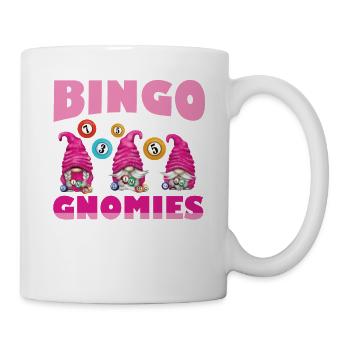 Bingo Gnomies Women Men Funny Bingo - Tasse - Weiß - Rechts