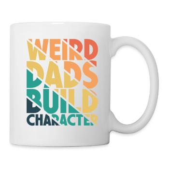 Seltsame Väter Bilden Charakter Lustig Vater - Tasse - Weiß - Rechts