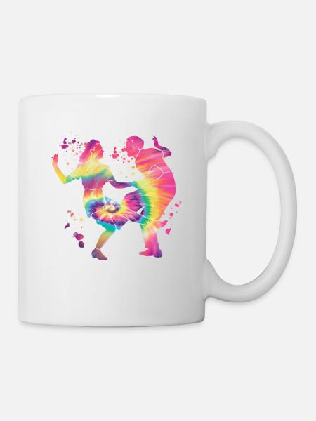 Dancing Swing Boogie Woogie Années 60 - Mug blanc - blanc