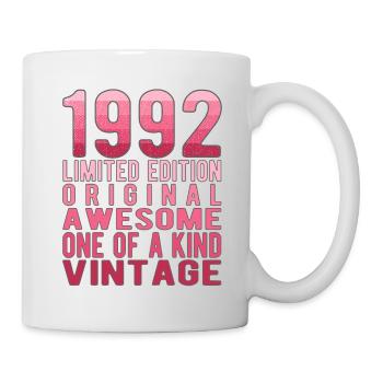 Edition limitée depuis 1992 Anniversaire Millésime 1992 - Mug blanc - blanc - Droite