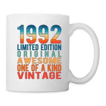 Edition Limitée Depuis 1992 Anniversaire Millésime 1992 - Mug blanc - blanc - Droite