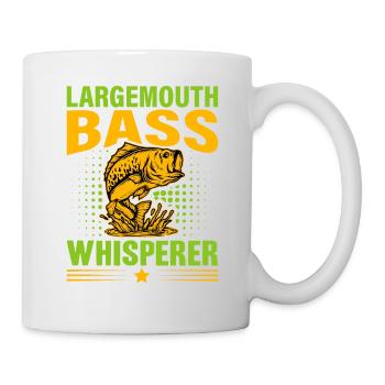 Achigan à grande bouche chuchotant - Mug blanc - blanc - Droite
