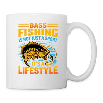 La pêche à l’achigan n’est pas seulement un sport, c’est un mode de vie - Mug blanc - blanc - Droite