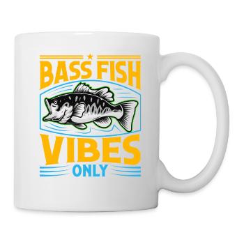 Nur Bash-Fisch-Vibes - Tasse - Weiß - Rechts