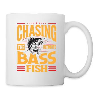 Auf der Jagd nach dem ultimativen Barschfisch - Tasse - Weiß - Rechts