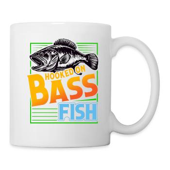 Süchtig nach Barschfischen - Tasse - Weiß - Rechts